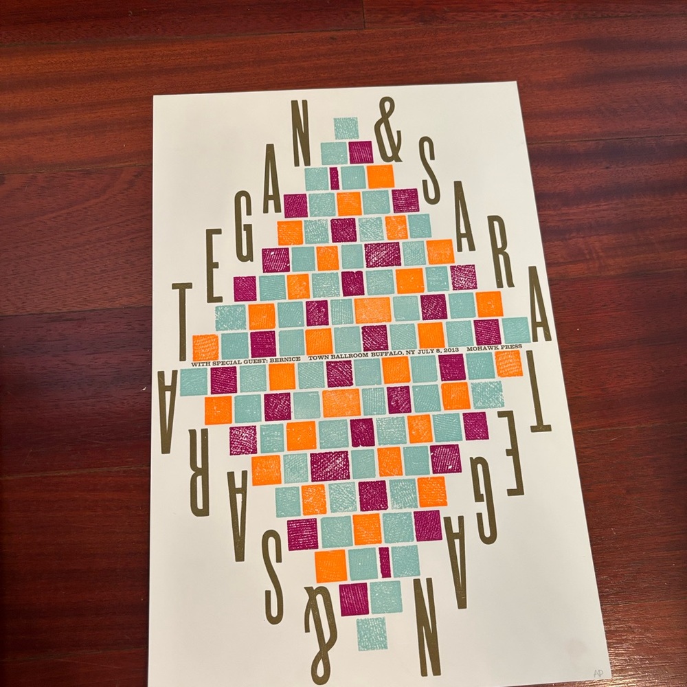 2013 Tegan and Sara concert poster - limited run